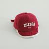 Estilo Nuevo Primavera y Otoño Niños y Niñas Gorra de Béisbol de Ala Suave Letra Boston Gorra de Béisbol Infantil Exportación