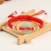 Pulseira de Corda Vermelha do Ano do Zodíaco Tecida à Mão com Imitação de Jade e Fivela de Segurança para Garantir a Segurança Pulseiras para Homens e Mulheres Joias de Presente Venda por Atacado