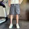 Shorts Listrados de Secagem Rápida para Homens, Shorts Esportivos Casuais de Basquete Finos de Verão, Shorts de Praia Largos Estilo Americano, Calças de Cinco Pontos para Uso ao Ar Livre