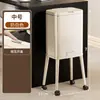 Lixeira de Cozinha de Aço Inoxidável Modelo Novo Doméstico Móvel de Alto Acabamento com Tampa Grande Capacidade com Pés Altos sem Precisar se Abaixar