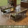 Mesa y Sillas de Ocio para Balcón, Combinación de Una Mesa y Dos Sillas, Juego de Tres Piezas, Sillón Individual Pequeño, Hotel B&B Café