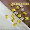 Decoraciones de Uñas de Arte de Uñas Doradas Amarillas de Lujo con Parte Trasera Puntiaguda, Brillantes Caramelos de Hielo, Huevo de Paloma, Mariposa, Corazón, Forma Irregular, Pedrería para Uñas
