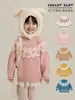 Suéter de Invierno Nuevo 2026 para Niñas Wulibu Estilo Fair Isle Dibujos Animados de Animales Grueso Lindo Suéter Tejido para Niños