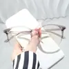 O novo óculos de aro TR90 plano anti-luz azul pode ser equipado com armação de óculos retrô para estudantes de aro grande para miopia atacado transfronteiriço Europa e Estados Unidos