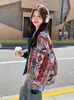 Chaqueta de Béisbol Patchwork Bordada Vintage para Mujer, Tendencia Otoño 2025, Rejuvenecedora, Súper Elegante, Chaqueta Holgada