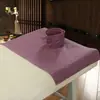 Toalla de Algodón para Salón de Belleza con Agujero, Bufanda, Toalla de Masaje, Colcha de Algodón Rayada para Masaje, Tela de Algodón al por Mayor Se Puede Pedir