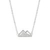 Colar Pingente Minimalista Estilo Ins Vale Montanhoso Montanha Nevada com Corrente para Clavícula de Cordilheira Joia Popular Europeia e Americana