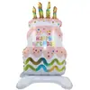 Compra Caliente Transfronteriza de Nuevas Bases de Pastel de Pie Globos de Papel de Aluminio para Fiesta Infantil Decoración de Cumpleaños y Arreglo de Regalos
