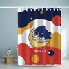 Juego de Cortina de Ducha, Sin Perforaciones, Impermeable y a Prueba de Moho, Lona para Baño, Cortina de Ducha Gruesa de Dibujos Animados, Bloqueo de Agua