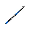 Sección Corta Portátil Pequeña Caña de Mar Carbono Telescópica Caña de Pescar Multicolor Opcional 44cm Ultraligera Dureza Caña de Pescar en el Mar
