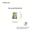 Protector de cable de datos acrílico 2D, previene la rotura, presenta diseños de animales de dibujos animados, cable de datos para teléfono Tipo-C, para ventas transfronterizas
