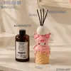 Lindo Dibujo Animado My Melody Botella Ambientador para Coche Difusor de Aceite Esencial Pinza para Ventilación Decoración de Fragancia Difusor