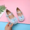 Zapatos Planos de Lentejuelas Poco Profundos para Niñas Primavera y Otoño Zapatos de Princesa con Lazo para Niñas Mocasines Suaves para Estudiantes Versátiles