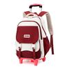 Mochila Escolar con Ruedas para Niños de Pez Natural para Estudiantes de Primaria Grado 3-6 Niñas de Secundaria Mochila de Doble Uso