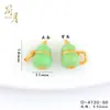 Moeda de Esmalte Dourado Antigo que Preserva a Cor Pingente de Cabaça Colorida Pingente de Sete Cabaças Pulseira DIY Pingente de Colar