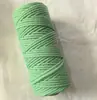 Fornecimento Direto da Fábrica Cordão de Algodão de 3 mm com Alma, Corda de Algodão Trançada, Cordão de Algodão Colorido para Decoração, Cordão Colorido Teçido à Mão