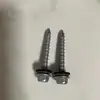 Parafuso para Madeira com Ponta Hexagonal 410, Corte de Cauda, Dente Alto e Baixo, com Arruela de Vedação Conectada de Aço Inoxidável 304 6.3*50