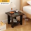 Mesa pequeña para sofá, mesa auxiliar para el hogar, sala de estar, apartamento pequeño, mesa de centro, casa de alquiler, mesita de noche, estante de almacenamiento, mesa de té sencilla nórdica