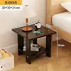 Mesa Pequeña, Mesa Lateral para Sofá, Mesa de Centro para Salas de Estar Pequeñas, Estante de Mesita de Noche para Casa de Alquiler, Mesa de Té Minimalista Nórdica