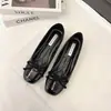 Nuevos Zapatos Planos con Lazo para Mujer 2025 con Mayor Altura en Primavera, Zapatos Planos Poco Profundos de Charol con Punta Cuadrada, Zapatos sin Cordones