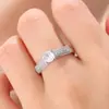Conjunto de Anéis de Casamento Clássicos Novo Moda Transfronteiriço Europeu e Americano da Amazon com Zircônia e Diamantes, Anel Elegante Feminino