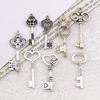 Accesorios de Joyería de Aleación DIY Colgante de Llave de Plata Antigua Collar Llavero Material Colgante Decoración Ropa Equipaje