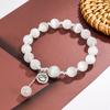 Pulsera de ópalo de conejo para mujer, 2023, nueva pulsera de cristal de alta gama, regalo de lujo para novia.