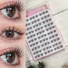 Conjunto de cílios postiços transfronteiriços estilo curto para girl group com cola