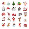 50 pegatinas navideñas para laptop, agenda manual, vidrio, ventana de vidrio, escritorio, pegatinas de regalo de Navidad