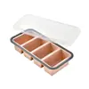 Contenedores de silicona transfronterizos para almacenamiento de alimentos, para uso doméstico, aptos para microondas, cajas para mantener la frescura, almacenamiento en refrigerador de cocina, contenedores de conservación herméticos
