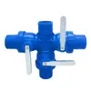 Válvula de Cuatro Vías para Terrenos Agrícolas, Accesorios de Gran Diámetro para Proyectos de Riego Agrícola, Válvula de Conservación de Agua de Riego de Tres Vías