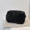 Ins Menina Cor Sólida Novo Saco de Lápis de Pelúcia Bolsa Candy Color Portátil Doce Suave Cera Cosmético Bag Lápis Bag
