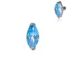 Accesorios de Pendientes de Zirconia con Incrustaciones de Cobre Transfronterizos Serie Azul Margarita Pequeña Mariposa Desmontables DIY Joyería para Perforaciones Accesorios
