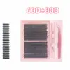 Pestañas Postizas Esponjosas de un Solo Racimo para Comercio Exterior Transfronterizo Europeo y Americano, Naturales y Densas, Paquete Mixto, Segmentadas, Pestañas de 9-16 mm