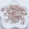 Contas de cerâmica vidrada em formato de coração contas soltas para colar pulseira pingente joias tecidas à mão acessórios diy