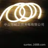 Tira de luz de neón ingeniería iluminando paisaje de jardín exterior 220V 2835 120 leds tira de luz de 360 grados