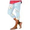 Mallas de Yoga Estampadas Pantalones de Yoga Transfronterizos Europeos y Americanos Pantalones Cortos Ajustados para Mujer Estación Independiente Comercio Exterior Amazon