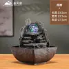 Xintianquan Bola Feng Shui Riqueza-haciendo Agua-haciendo Adornos Escritorio de Oficina Adornos Pequeños con Luces Sala de Estar Decoración del Hogar