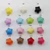 Color Gelatina Acrílico Estrella Estéreo Estrella de Cinco Puntas Colgante Accesorios para Joyería DIY Llavero Colgante para Pendientes
