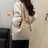 Nova Bolsa Casual de Lona Bolsa de Ombro Versátil Grande Capacidade Bolsa Estudante para Aulas/Trabalho Bolsa Portátil Bolsa Tote