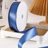 Cinta de embalaje azul neblina cifrada, lazo de jacquard para bricolaje, decoración de flores, cinturón de poliéster al por mayor