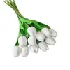 Flores Artificiales de Tulipa de PU con Tacto Realista, Ramo Hidratante Flores Decorativas, Flores Falsas para Decoración del Hogar, Adornos para Sala de Estar, Fabricante Transfronterizo