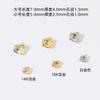 Cuentas Separadoras al por Mayor Color Dorado 14K Conservación del Color Electrochapado Oro Real Piedra Asimétrica Pequeña Grava Cuentas Sueltas Accesorios para Joyería