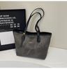 Bolsa Tote de Ombro Grande Capacidade com Textura Vintage para Mulheres, Nova Moda Coreana 2026 Cor Color-Blocking Alça Única Bolsa para o Dia a Dia Tendência