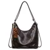 Otoño 2026 Bolso de Axila de Gran Capacidad Moda Retro Bolso Tote Simple Nicho Personalidad para Viajes Versátil Bolso Dumpling