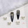 Borboleta Strass 53 Luz Explosiva Luxo Cristal Incrustado DIY Usar Patch de Armadura Acessórios Zircônia Unha Joias Fábrica