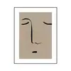 Pintura Colgante de Personaje Abstracto Simple Moderna Arte Nórdico Pared de Fondo de Restaurante Pintura Decorativa de Cabecera Dormitorio Sala de Estar Mural