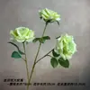 Nueva Flor Artificial Rosa Diamante Estampada en Seda de 3 Cabezas Decoración de Hogar de Alta Gama Decoración de Bodas Accesorios para Fotografía de Flores Flor Artificial