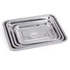 Plato Cuadrado de Acero Inoxidable Grado Alimenticio 304 Bandeja Engrosada y Profundizada No Magnética Plato Rectangular Multiusos Fabricante Venta al por Mayor