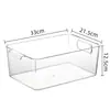 Caja de Almacenamiento para Refrigerador de Mascotas Transparente de Gran Capacidad para Almacenamiento de Alimentos Congelador Grado Alimenticio Especial Hermético